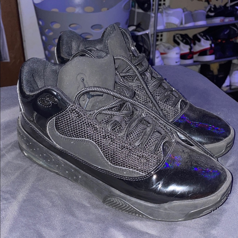 Jordan Black and Blue Men's Sneakers